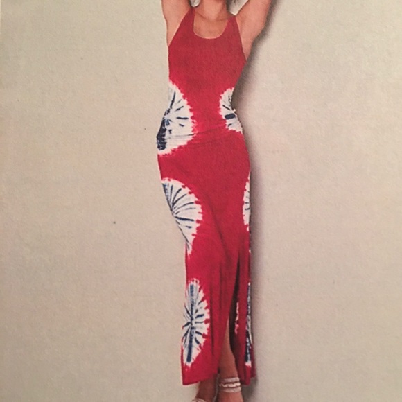 venus tie dye maxi dress